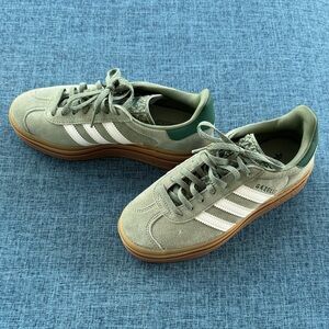 adidas Sage Green gazelle bold NWOT